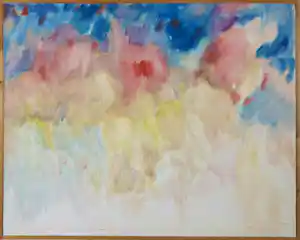 Janus Nuiten - Olieverf op doek, Zonder titel - Ingelijst verkocht voor € 150!