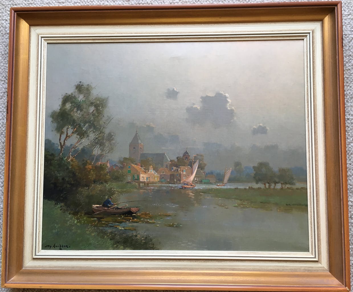 Jan Simon Knikker (jr.) - De Linge bij den Deijl verkocht voor € 175!