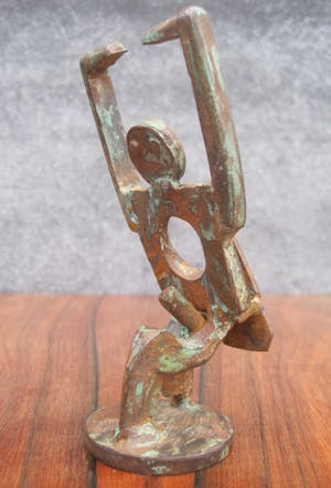 Brons (Onbekend) - Abstract vruchtbaarheids beeldje kopen? Bied vanaf 47!