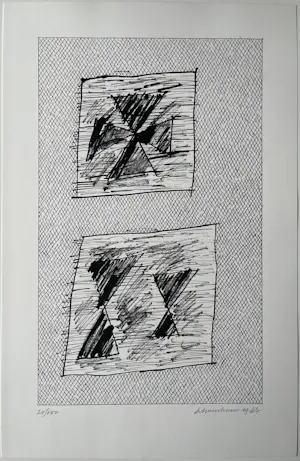 Jan Schoonhoven - Abstracte ordening - uit portfolio "Formatie" kopen? Bied vanaf 249!