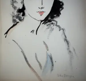 Kees van Dongen - Portrait de femme kopen? Bied vanaf 950!