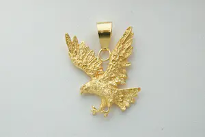 80 - Mooi gedetailleerde 18 karaat geel gouden adelaar hanger kopen? Bied vanaf 300!
