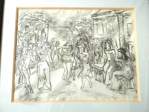 Albert Muis - Gemengde techniek - Feest op het Plein kopen? Bied vanaf 195!