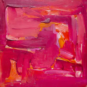 Gilbert Baibay - Abstracte compositie, olieverf op hout kopen? Bied vanaf 55!