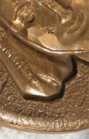 Niet of onleesbaar gesigneerd - Anne Frank , Bronzen penning , Parijs 1965 , Georges Simon kopen? Bied vanaf 1!