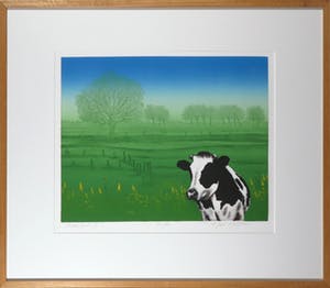 Hans Heijman - Kleurenets, Polderland II - Ingelijst kopen? Bied vanaf 60!