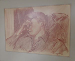 Johan Engela - Portret van rustende jongene man kopen? Bied vanaf 1!