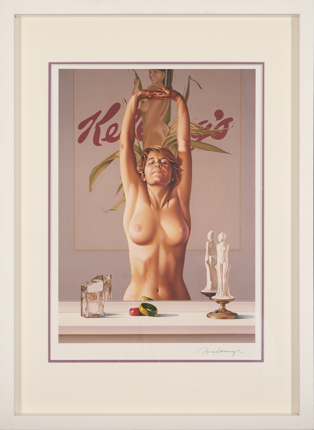 Mel Ramos - KELLOGG'S GIRL – Gesigneerd - Speciale editie - fraai ingelijst kopen? Bied vanaf 480!