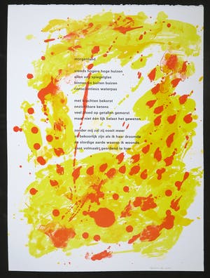 Jef Diederen - Lot van 2 litho's uit een serie naar teksten van Lucebert kopen? Bied vanaf 1!