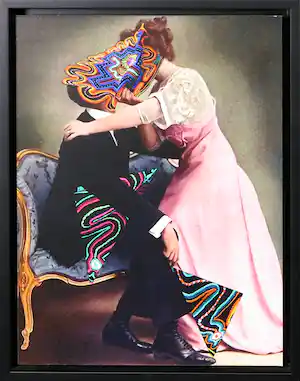 Eugina Loli - Print op dibond, Secret Affair verkocht voor € 50!