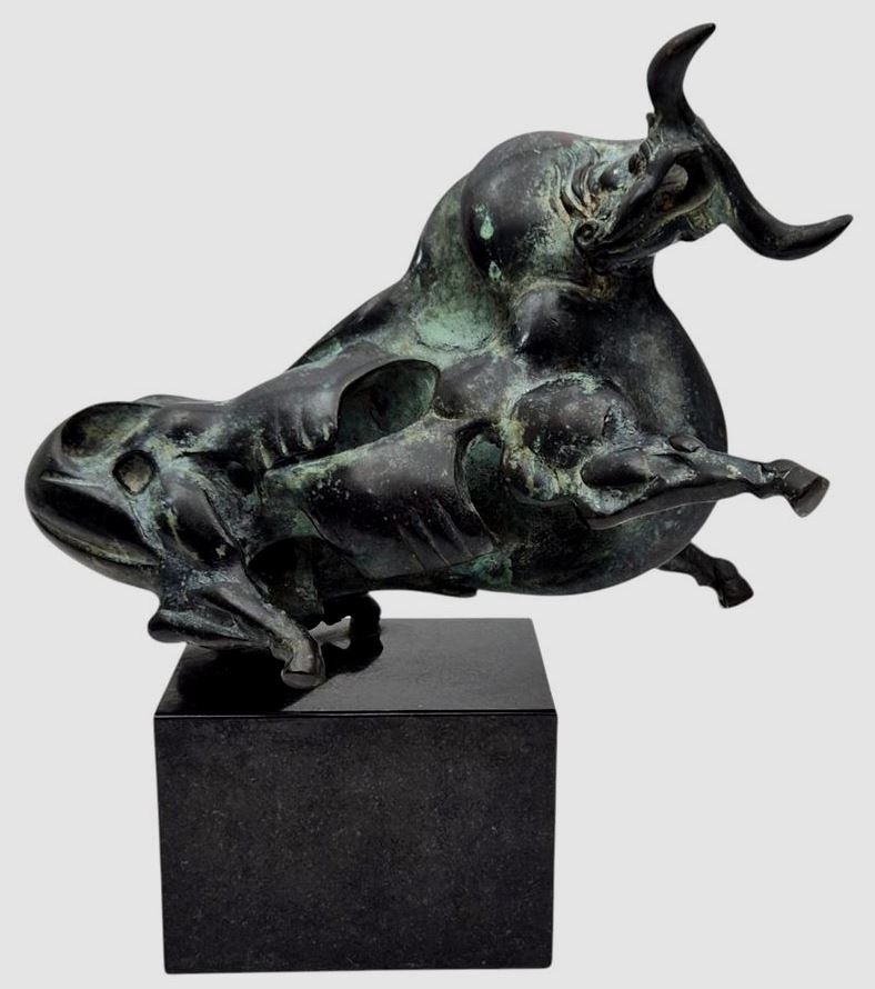 Fons Bemelmans - Bronzen beeld: "Stier" kopen? Bied vanaf 2250!