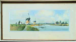 Marius de Jongere - Molens aan het water verkocht voor € 150!