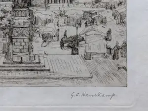 Gerrit Haverkamp - 1913 - De Grote Markt te Brugge kopen? Bied vanaf 20!