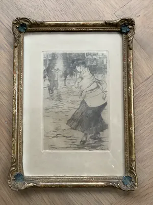 Piet van der Hem - Ets Place de Clichy Parijs kopen? Bied vanaf 195!