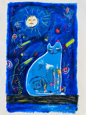 Franz Lauter - De blauwe kat kopen? Bied vanaf 65!