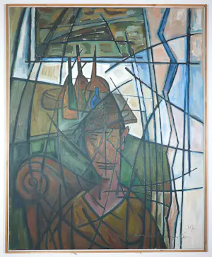 Janus Nuiten - Olieverf op doek, De verzamelaar - Ingelijst (Groot) kopen? Bied vanaf 150!