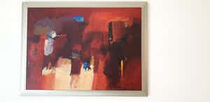 Theo den Boon - Acryl op doek verkocht voor € 40!