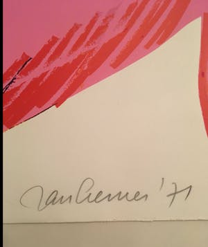 Jan Cremer - zeefdruk BALLERINA-P1 Handgesigneerd kopen? Bied vanaf 825!