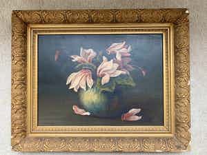 Willem Weverling - Roze bloemen in vaas verkocht voor € 90!