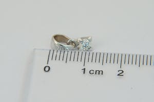 2507- wit-gouden 18 karaats solitairhanger - met briljant - 0.15ct - H/VS kopen? Bied vanaf 90!