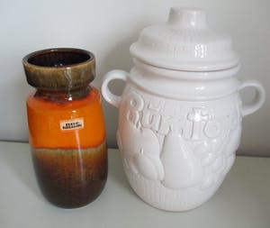 Scheurich Keramik - set van 5 vintage West Germany vazen (waaronder 1 Rumtopf) kopen? Bied vanaf 30!