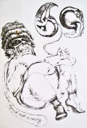Herman Gordijn - Litho "beter laat dan nooit" verkocht voor € 35!
