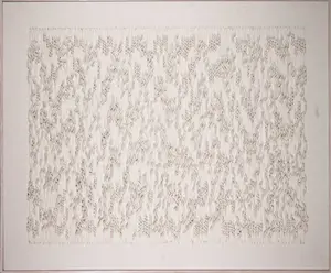 Niet of onleesbaar gesigneerd - Wandobject van textiel, Strukturen - Ingelijst (Groot) kopen? Bied vanaf 1!