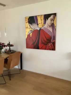 Louis Nagelkerke - Twee vrouwen in kimono kopen? Bied vanaf 650!