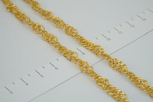 2521 - Bijzonder 18 karaats geel-gouden "Tarate" collier -unisex- Lang formaat! kopen? Bied vanaf 950!