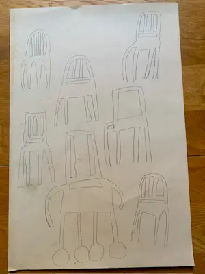 Klaas Gubbels - schetsontwerpen theateraffiche kopen? Bied vanaf 50!