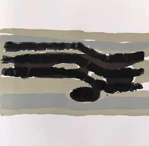 Raoul Ubac - Abstracte compositie, originele litho kopen? Bied vanaf 55!