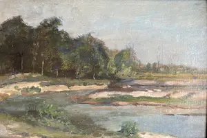 Niet of onleesbaar gesigneerd - Impressionistisch landschap kopen? Bied vanaf 1!