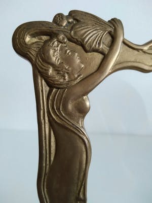 Brons (Onbekend) - sierlijke art nouveau (foto) lijst kopen? Bied vanaf 45!