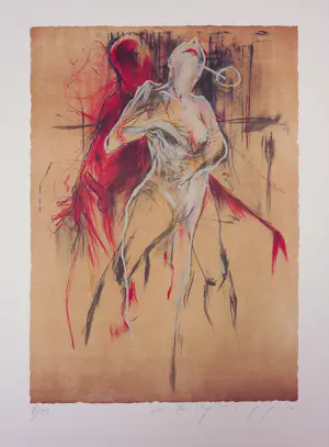 Hennie van der Vegt - Litho, Lot van 6 naakten kopen? Bied vanaf 100!