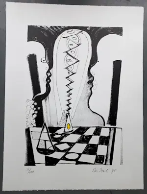 Rein Dool - gesigneerde litho kopen? Bied vanaf 69!