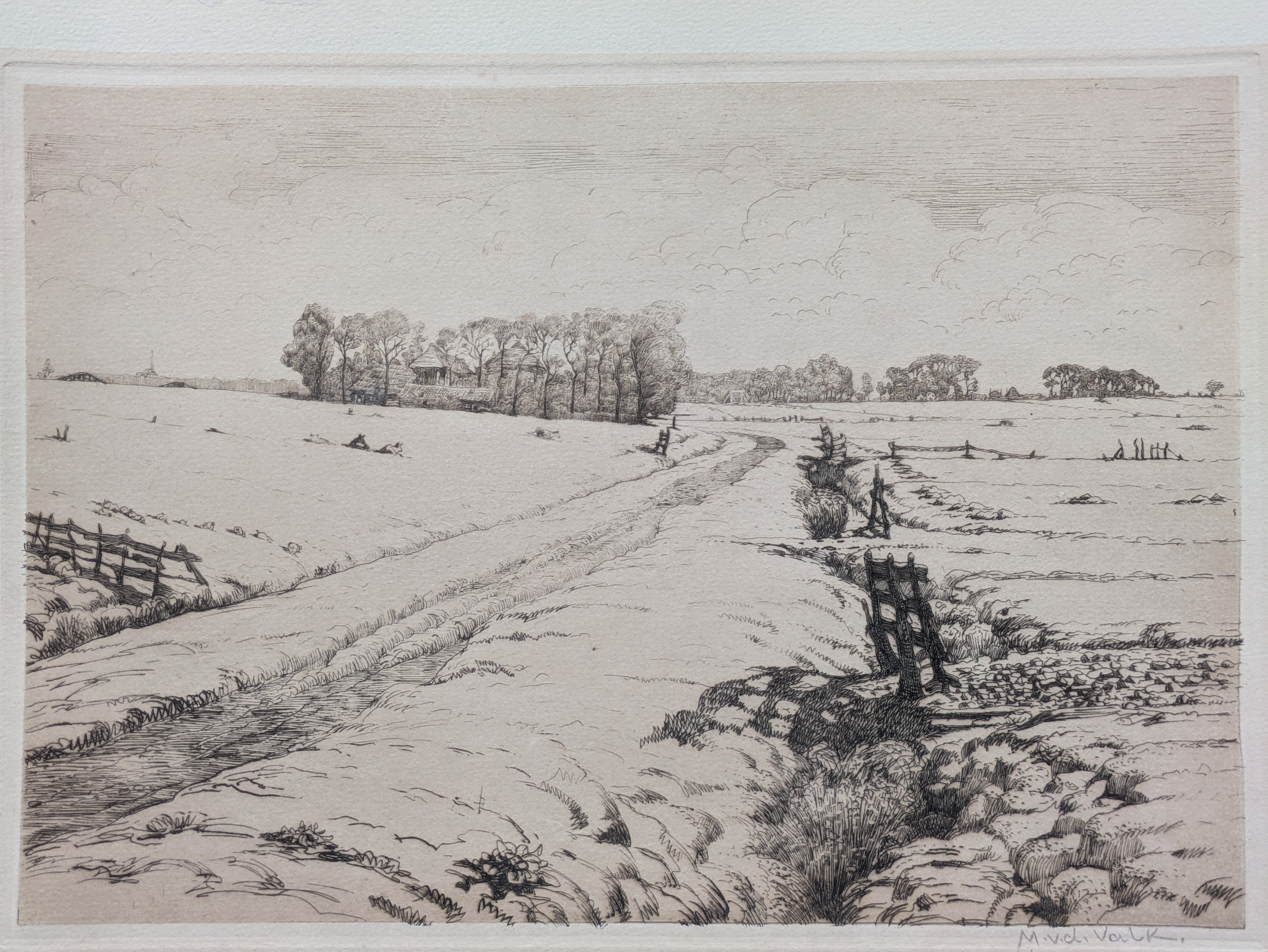 Maurits van der Valk - Polderlandschap kopen? Bied vanaf 20!