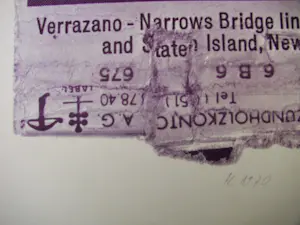 Franz Eggenschwiler - VERRAZANO NARROWS BRIDGE 1970 signiert kopen? Bied vanaf 150!