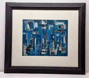 Jaap Nanninga - Abstracte compositie verkocht voor € 1300!
