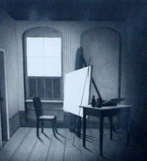 Friedrich Meckseper - Ets/aquatint: Atelier - 1974 verkocht voor € 275!