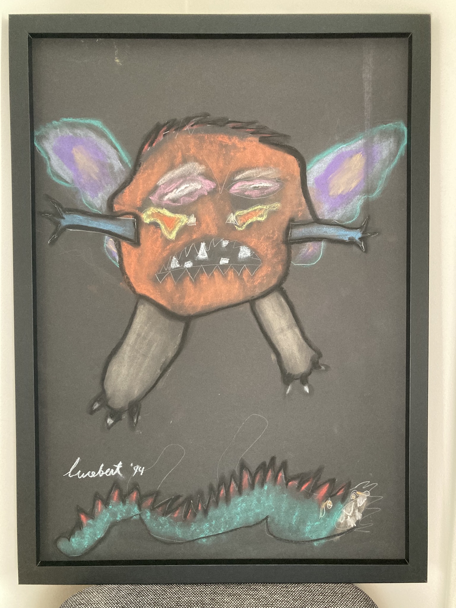 Lucebert - Expressieve compositie met fabelwezens (1994) kopen? Bied vanaf 125!