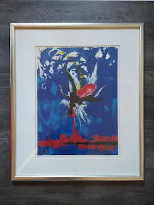 Raymond Moretti - La Colombe - lithografie, ingelijst kopen? Bied vanaf 95!