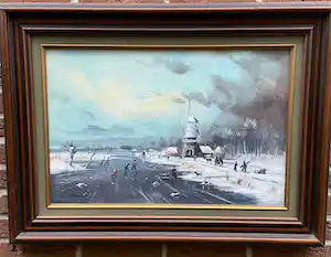 Henk Poeder - Winterlandschap verkocht voor € 99!