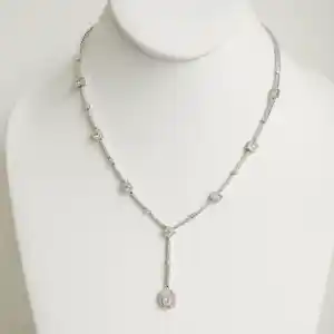 Diamanten set - Halsketting en oorbellen kopen? Bied vanaf 6000!
