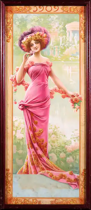 Gaspar Camps Y Junyent - Litho in art nouveau stijl verkocht voor € 80!