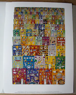 James Rizzi - printbook: met zes prints en een zeefdruk op de voorzijde(Nieuw!) kopen? Bied vanaf 50!