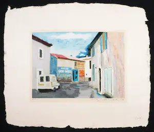 Willem Brauck - Zeefdruk, Grand garage kopen? Bied vanaf 40!