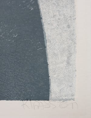 Wil Klaassen - Abstracte compositie, zeefdruk kopen? Bied vanaf 30!