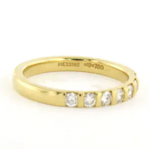NIESSING 18k geel gouden ring met briljant geslepen diamant tot. 0.50ct kopen? Bied vanaf 610!
