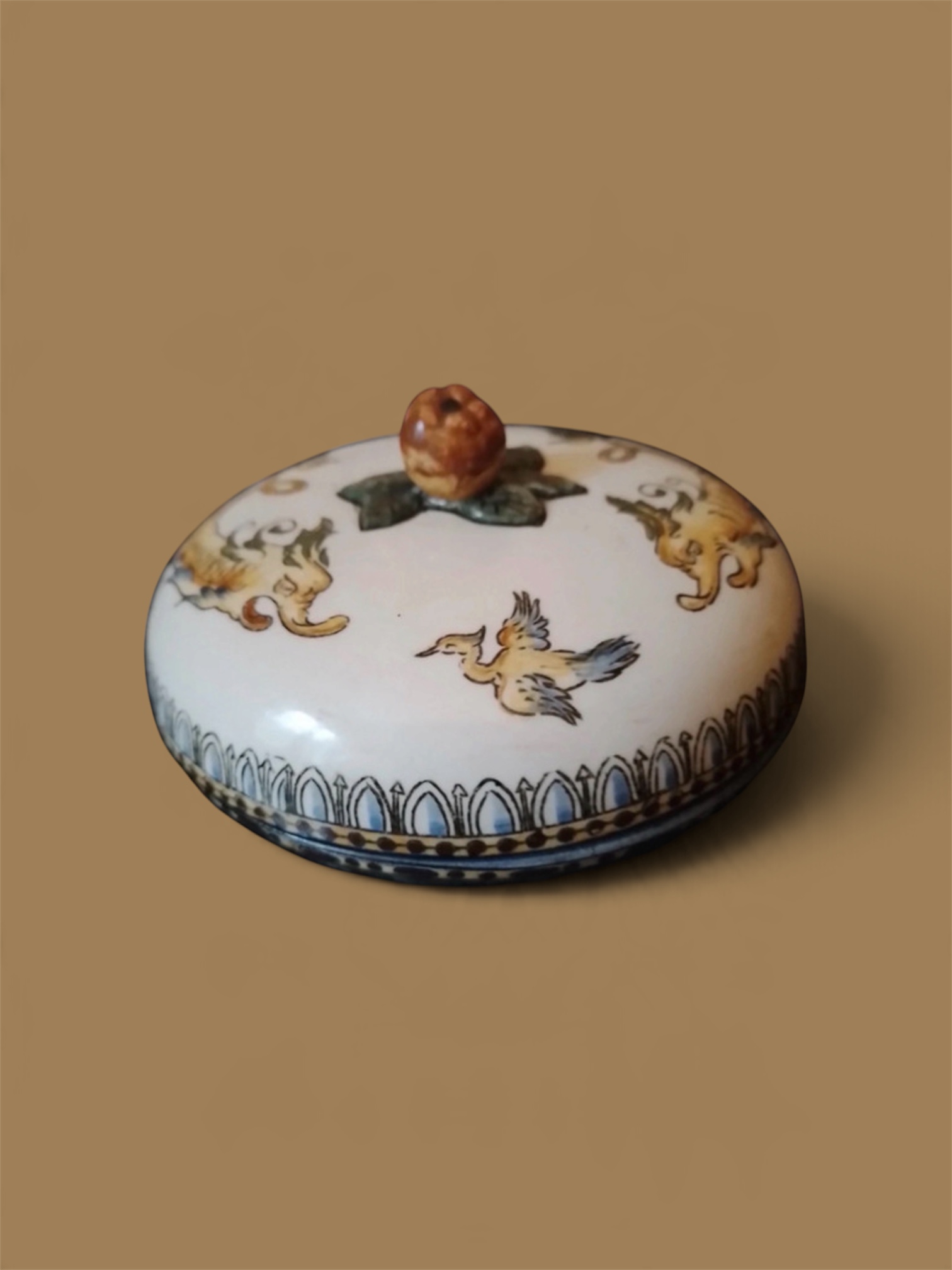 Faiencerie de Gien - Bonbonniere antiek faience Gien kopen? Bied vanaf 89!