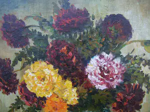Willem Frederik Markestein - Stilleven met Dahlias kopen? Bied vanaf 50!